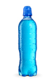 Blue isotonic sport energy drink in a transparent bottle isolated on white background. - PhotoDune Item for Sale