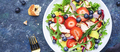 Strawberry, grilled chicken and herbs healthy salad with arugula, blueberries, avocado and walnuts - PhotoDune Item for Sale