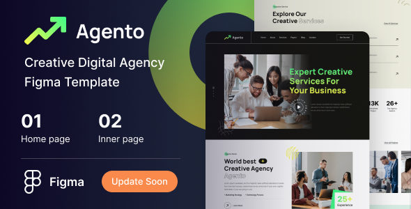 Agento - Creative Digital Agency Figma Template