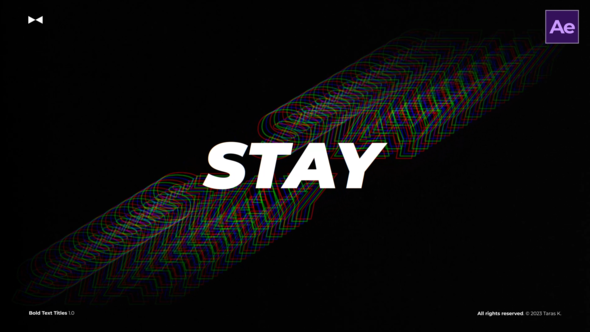 Bold Text Titles \ AE