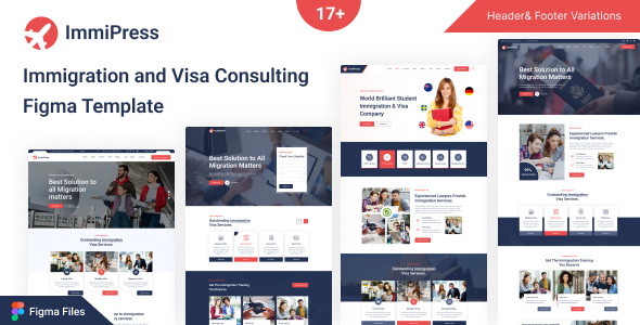 ImmiPress – Immigration and Visa Consulting Figma Template