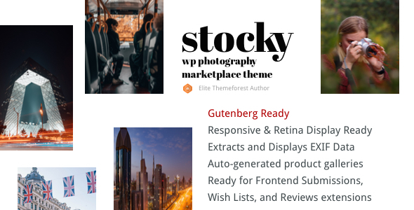 Stocky - A WordPress Stock Photography Marketplace Theme