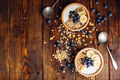 Two Bowl of with Granola, Banana and Blueberry. - PhotoDune Item for Sale