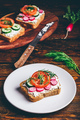Vegetarian sandwich with fresh vegetables - PhotoDune Item for Sale