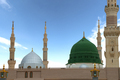 Medina , Saudi Arabia - Green Dome Close up -  Prophet Mohammed Mosque , Al Masjid an Nabawi - PhotoDune Item for Sale