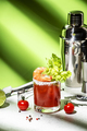 Bloody Caesar alcoholic cocktail drink, version of Bloody Mary with tomato juice, vodka, clam broth - PhotoDune Item for Sale