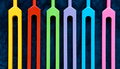 Set of colorful tuning forks - PhotoDune Item for Sale
