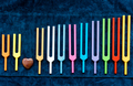 Tools for sound healing - colorful tuning forks - PhotoDune Item for Sale