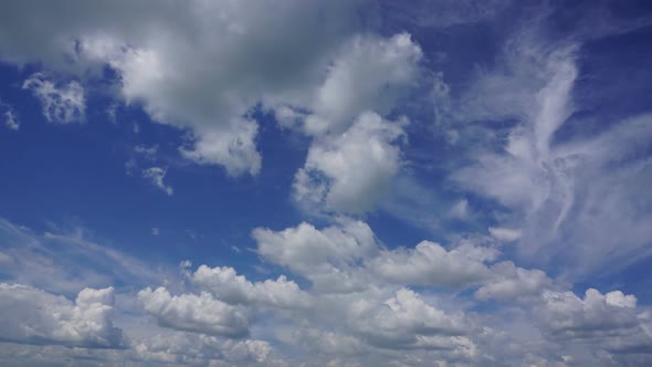 Timelapse with Beautiful Clouds Moving, 