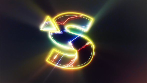 Neon Light Logo Intro alt