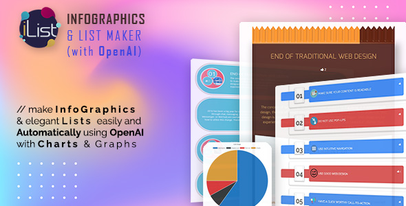 AI Infographic Maker - iList Pro with OpenAI ChatGPT