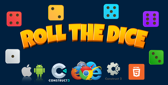 Roll The Dice - Click/Infinite Game - Construct 2/3 - HTML5