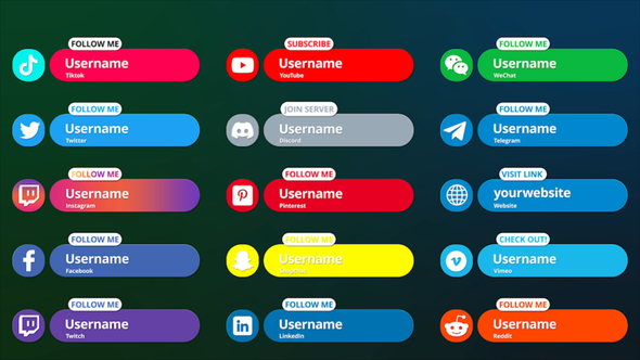 4k social media lower thirds alt