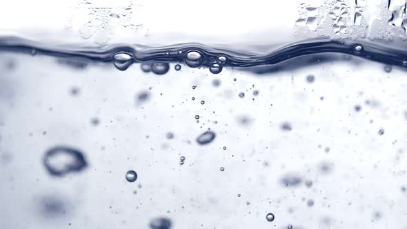 Boiling Water in Utensil on White Background