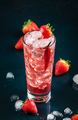 Oldboy alcoholic cocktail drink with vodka, grapefruit juice, strawberries, sugar, cinnamon  - PhotoDune Item for Sale