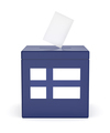 Blue ballot box with the flag of Finland - PhotoDune Item for Sale