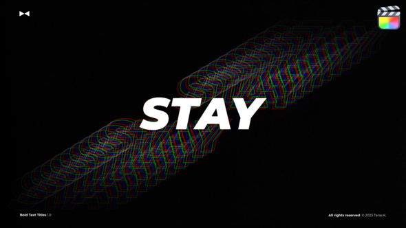 Bold Text Titles \ FCPX alt