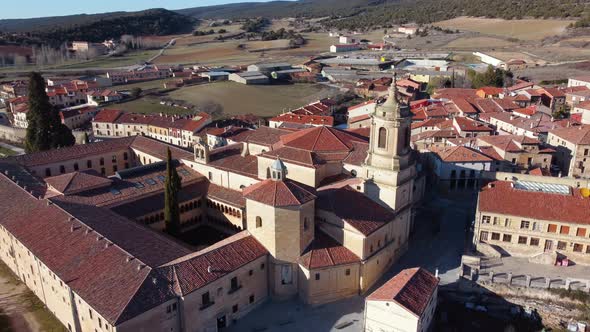 Aerial View of Santo Domingo De Silos Monastery Burgos Province Spain