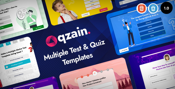 Qzain - Multiple Test & Quiz Templates