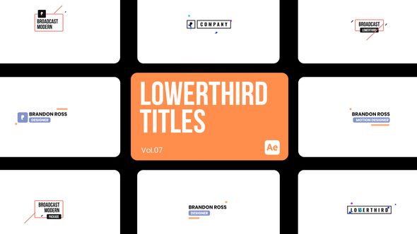 Lowerthird Titles 07 for After Effects alt