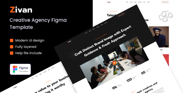 ZIVAN - Creative Agency Figma Template