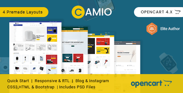 Camio - Multi-purpose Responsive OpenCart 3 Theme
