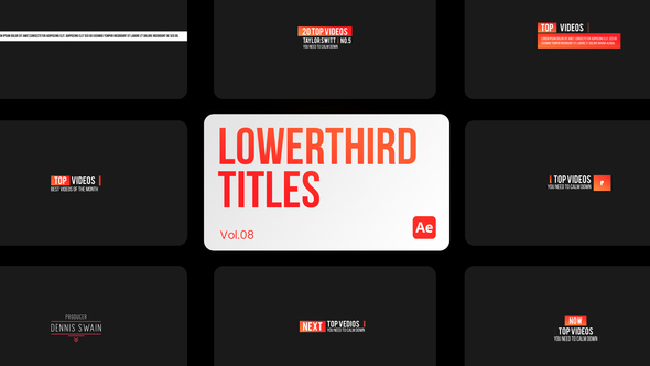 Lowerthird Titles 08 for After Effects