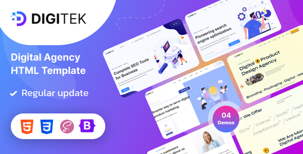 Digitek - Digital Agency HTML Template