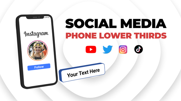 Phone Social Media Lower Thirds