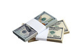 Bundle of US dollar bills isolated on white - PhotoDune Item for Sale