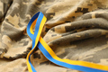 Pixeled digital military camouflage fabric with ribbon - PhotoDune Item for Sale