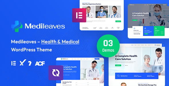 Medileaves - Health & Medical Elementor WordPress Theme