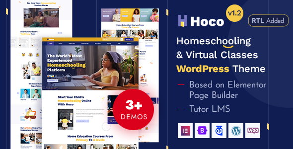 Hoco - Education LMS & Virtual Classes WordPress Theme