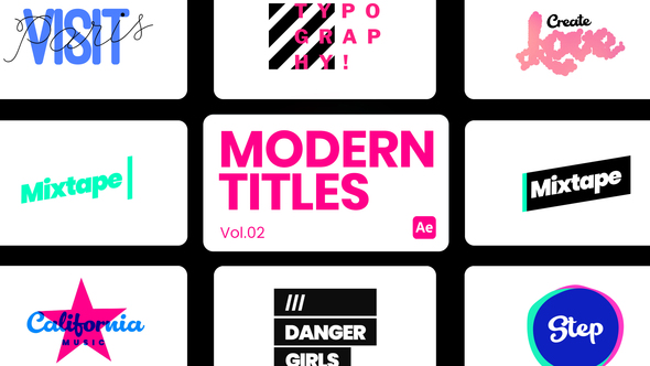 Modern Titles 02 for After Effects alt