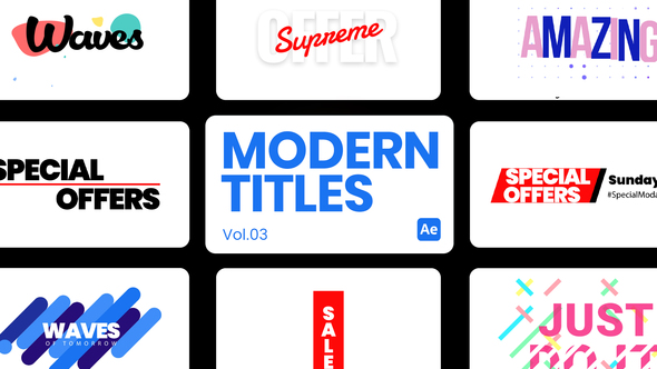 Modern Titles 03 for After Effects