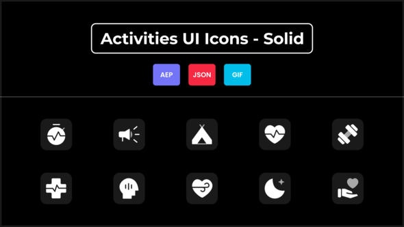 Activities UI Icons - Solid