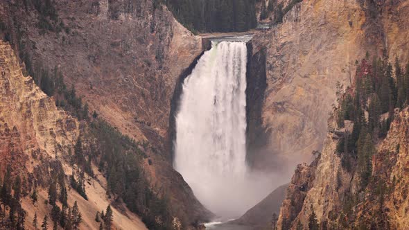 Lower falls on Yellowstone River, Yellowstone National Park