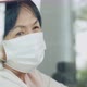 Slow motion shot Lonely Asian old woman looking outside the window, Stay home for quarantine - VideoHive Item for Sale