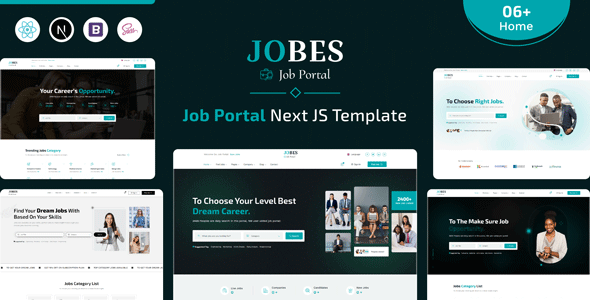 Jobes - Job Portal React Next JS Template