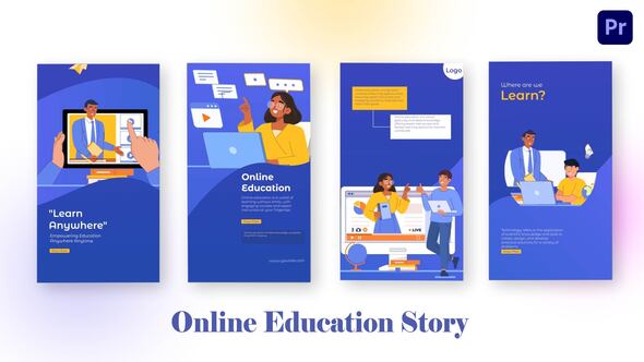 Online Education Instagram Story Premiere Pro Template