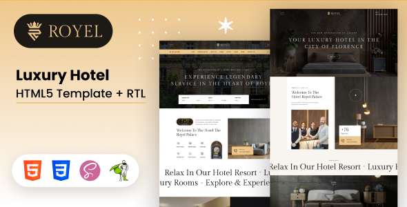 Royel - Luxury Hotel HTML5 Template + RTL