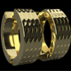 Gold Earrings 3D Model - 3DOcean Item for Sale