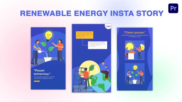Renewable Energy Instagram Story Premiere Pro Template