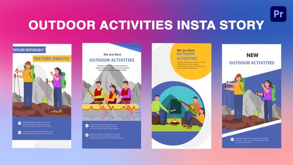 Outdoor Activities Instagram Story Premiere Pro Template