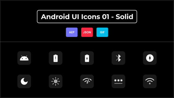 Android UI Icons 01 - Solid