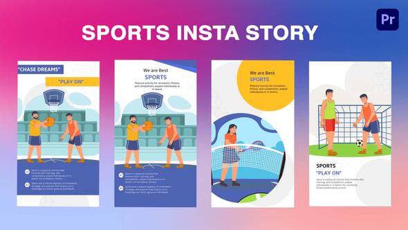 Sports Instagram Story Premiere Pro Template