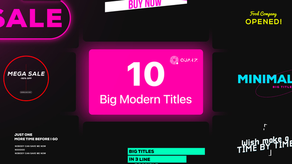 Big Modern Titles Vol. 01 alt