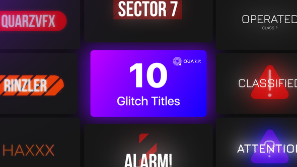 Glitch Titles Vol. 01 alt