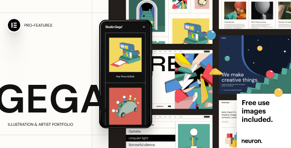 Gega – Illustration & Artist Portfolio Theme