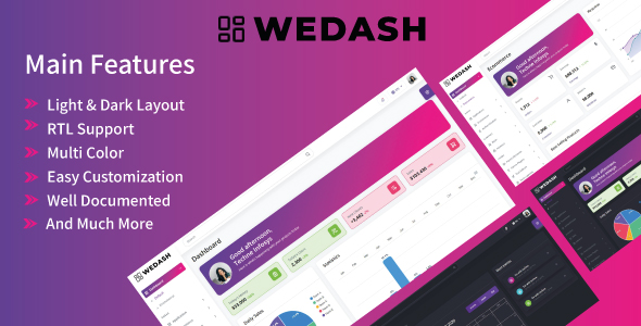 Wedash - Bootstrap5 Admin Template